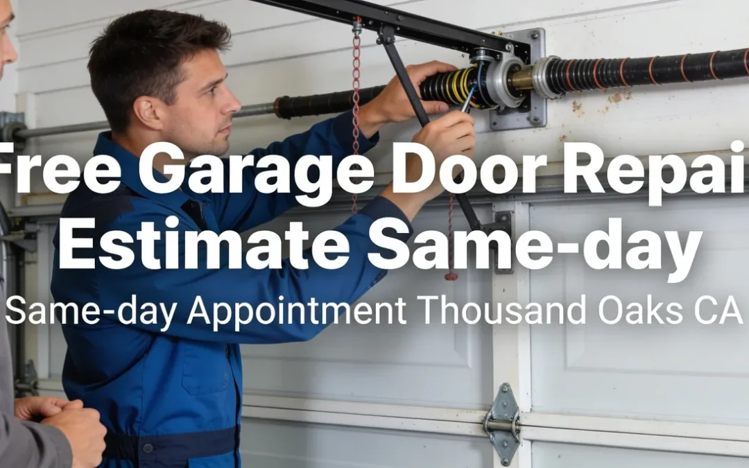 Where can Thousand Oaks homeowners get a free garage door repair estimate and same-day appointment?